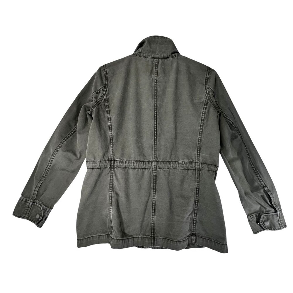 Madewell Olive Green Jacket Full Zip Pockets Womens Med Lightweight Army Style - Picture 3 of 12